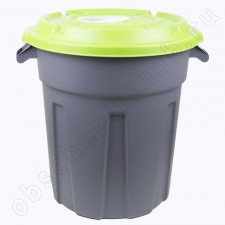 Бак для мусора 60 литров пластик "InGreen", с крышкой, 